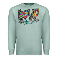 Seafoam love autism Premium Sweatshirt - SublimationCraftShop