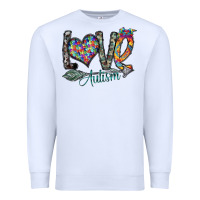White love autism Premium Sweatshirt - SublimationCraftShop