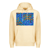 Pina Colada leopard background turquoise and gold 3200x2400 Premium Hoodie - AdoDesignShop
