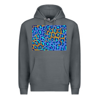 Rock leopard background turquoise and gold 3200x2400 Premium Hoodie - AdoDesignShop