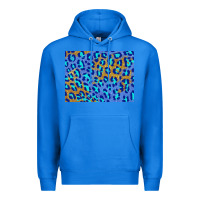 True Royal leopard background turquoise and gold 3200x2400 Premium Hoodie - AdoDesignShop