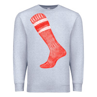 Heather Grey red sock fa element 2 Premium Sweatshirt - FaDigitalArtStudio