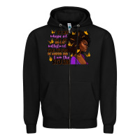 Black They whispered to her afro woman Zipper Hoodie - RanaPortraitStore