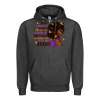 Charcoal Heather They whispered to her afro woman Zipper Hoodie - RanaPortraitStore