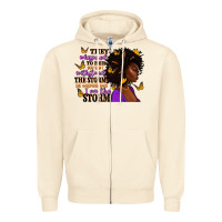 Sandshell They whispered to her afro woman Zipper Hoodie - RanaPortraitStore