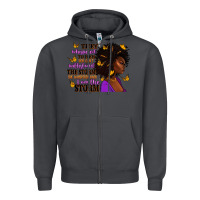 Smoke They whispered to her afro woman Zipper Hoodie - RanaPortraitStore