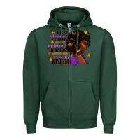Sports Green They whispered to her afro woman Zipper Hoodie - RanaPortraitStore