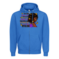 True Royal They whispered to her afro woman Zipper Hoodie - RanaPortraitStore