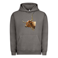Pigment Tornado Texas Longhorn Cow Face Urban Hoodie - LillyAllenDesigns