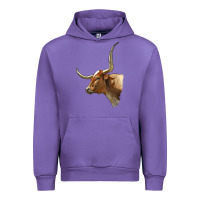 Tulip Texas Longhorn Cow Face Urban Hoodie - LillyAllenDesigns