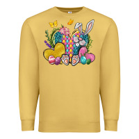 Antique Gold Easter Heart Easter Day Premium Sweatshirt - Neo Western