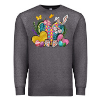 Charcoal Heather Easter Heart Easter Day Premium Sweatshirt - Neo Western