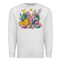 Oatmeal Heather Easter Heart Easter Day Premium Sweatshirt - Neo Western