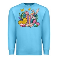 Ocean Blue Easter Heart Easter Day Premium Sweatshirt - Neo Western