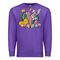 Purple Easter Heart Easter Day Premium Sweatshirt - Neo Western