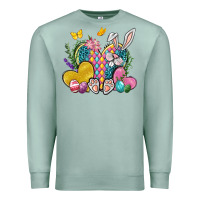 Seafoam Easter Heart Easter Day Premium Sweatshirt - Neo Western