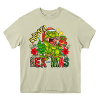 Mossy Merry Rexmas Heavy Core Tee - CowhideDigitalArt