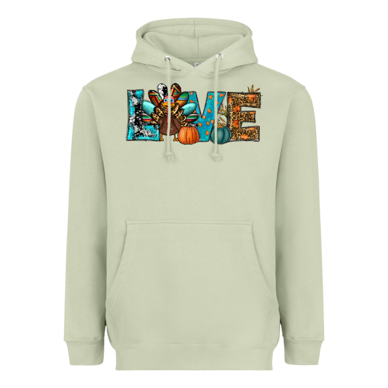 Love Thanksgivings Turkey Heavyweight Hoodie by RanaPortraitStore | Teevron