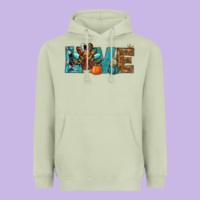 Love Thanksgivings Turkey Heavyweight Hoodie Designed By Ranaportraitstore
