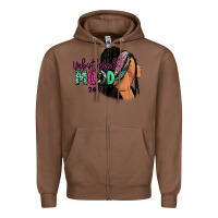 Chestnut Unbothered mood 24:7 Zipper Hoodie - RanaPortraitStore