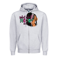 Heather Grey Unbothered mood 24:7 Zipper Hoodie - RanaPortraitStore