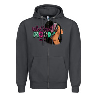 Smoke Unbothered mood 24:7 Zipper Hoodie - RanaPortraitStore