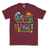Burgundy sunrise sunburn sunset repeat Classic Tee - RanaPortraitStore