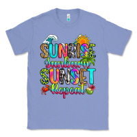 Colony Blue sunrise sunburn sunset repeat Classic Tee - RanaPortraitStore