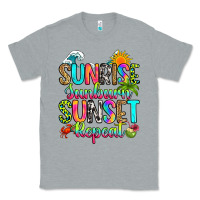 Heather Grey sunrise sunburn sunset repeat Classic Tee - RanaPortraitStore