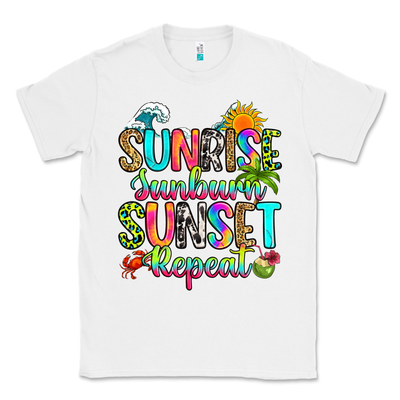 Sunrise Sunburn Sunset Repeat Classic Tee by RanaPortraitStore | Teevron
