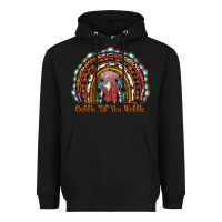Black gobble till you wobble thanksgiving rainbow Heavyweight Hoodie - RanaPortraitStore