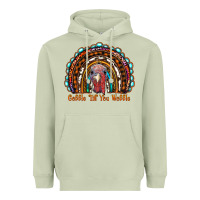 Matcha gobble till you wobble thanksgiving rainbow Heavyweight Hoodie - RanaPortraitStore