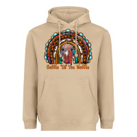 Mushroom gobble till you wobble thanksgiving rainbow Heavyweight Hoodie - RanaPortraitStore