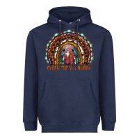 Navy gobble till you wobble thanksgiving rainbow Heavyweight Hoodie - RanaPortraitStore