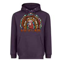 Plum gobble till you wobble thanksgiving rainbow Heavyweight Hoodie - RanaPortraitStore