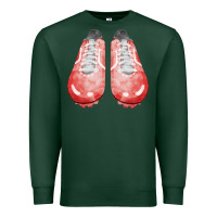 Sports Green red cleats fa element 3 Premium Sweatshirt - FaDigitalArtStudio