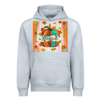 Heather Grey blessed pumpkin Urban Hoodie - NancyCooperArtShop