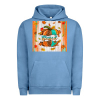 Pigment Pebble Blue blessed pumpkin Urban Hoodie - NancyCooperArtShop