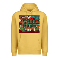 Antique Gold wild chıld aztec gemstone and cactus Premium Hoodie - Artiststas