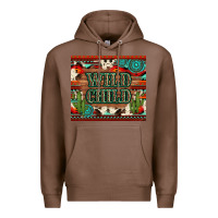 Chestnut wild chıld aztec gemstone and cactus Premium Hoodie - Artiststas