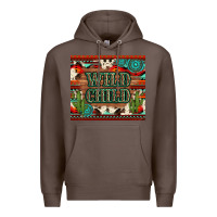 Coffee wild chıld aztec gemstone and cactus Premium Hoodie - Artiststas