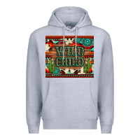 Heather Grey wild chıld aztec gemstone and cactus Premium Hoodie - Artiststas