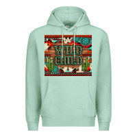 Seafoam wild chıld aztec gemstone and cactus Premium Hoodie - Artiststas