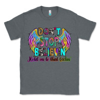 Charcoal Heather don't stop believin' hold on to that feelin' Classic Tee - RanaPortraitStore