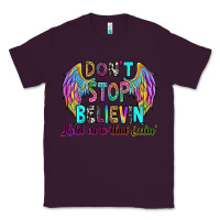 Plum don't stop believin' hold on to that feelin' Classic Tee - RanaPortraitStore