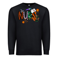 Black nurse halloween Premium Sweatshirt - CowhideDigitalArt