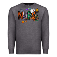 Charcoal Heather nurse halloween Premium Sweatshirt - CowhideDigitalArt