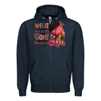 Navy What other think of me is none of my business afro Zipper Hoodie - RanaPortraitStore