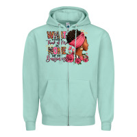 Seafoam What other think of me is none of my business afro Zipper Hoodie - RanaPortraitStore