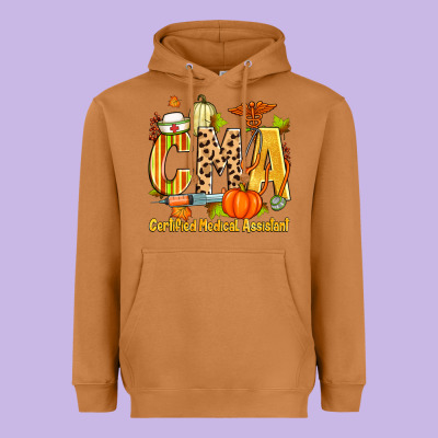 Fall Cma Certified Medical Assistant Heavyweight Hoodie Designed By Zillion Design Studio